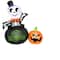 4ft. Airblown® Inflatable Halloween Skeleton in Cauldron with LED Lights